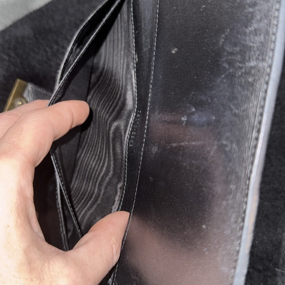 Women’s or Men's Black Monogram Canvas Gucci Vintage Long Wallet! Preloved 7/10 - Picture 8 of 17